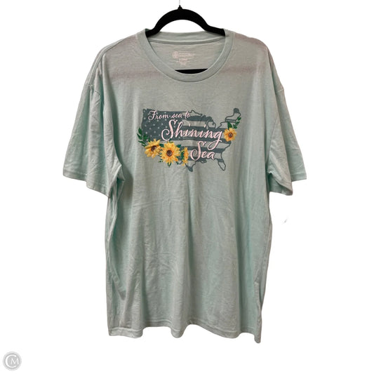 Top Short Sleeve By Clothes Mentor In Green, Size: Xl