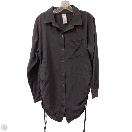 Tunic Long Sleeve By Time And Tru In Black, Size: L