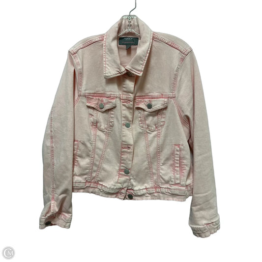 Jacket Denim By Torrid In Pink, Size: 1x