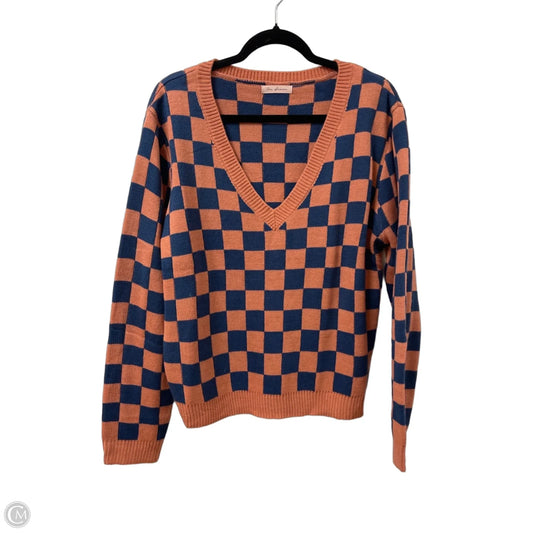 Sweater By Ces Femme In Checkered Pattern, Size: M