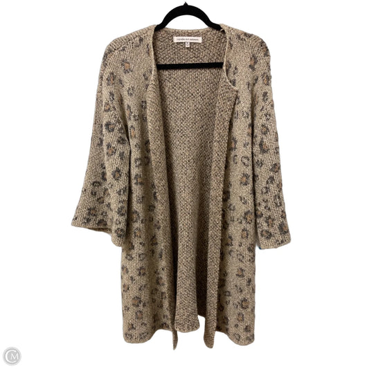 Sweater Cardigan By Cupcakes And Cashmere In Leopard Print, Size: M