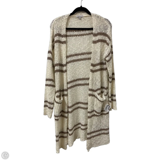 Sweater Cardigan By White Birch In Cream, Size: S