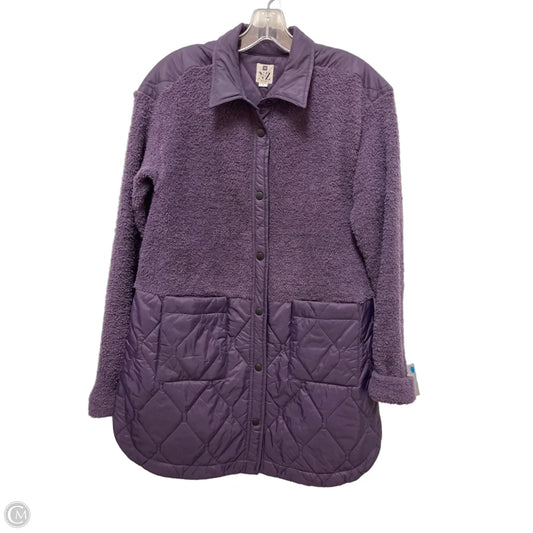 Jacket Faux Fur & Sherpa By Nic + Zoe In Purple, Size: S