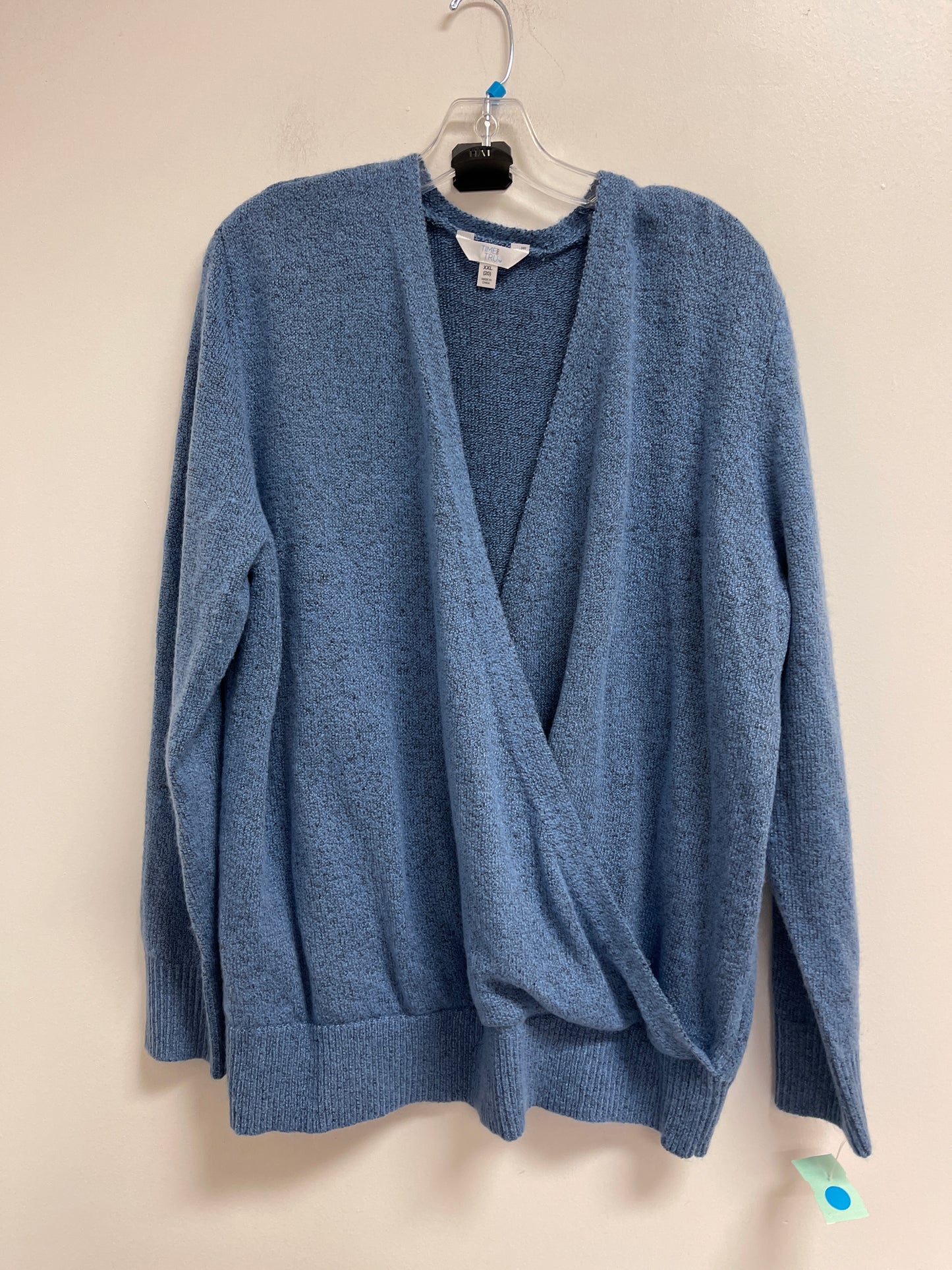 Sweater By Time And Tru In Blue, Size: 2x