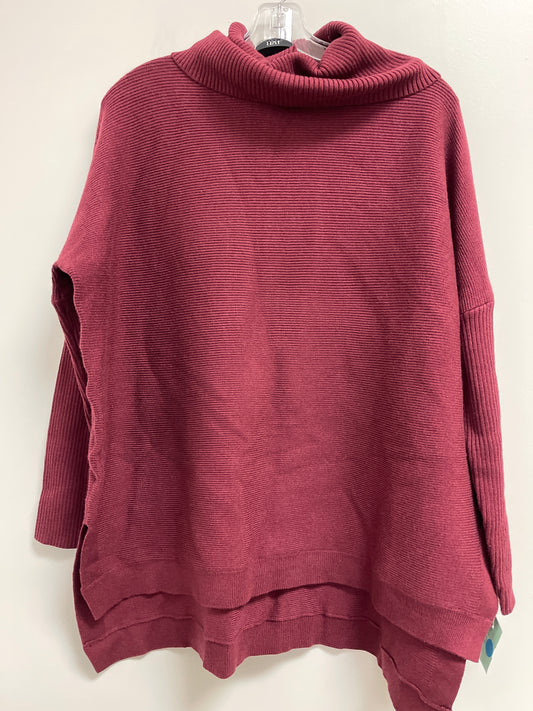 Sweater By Clothes Mentor In Red, Size: L