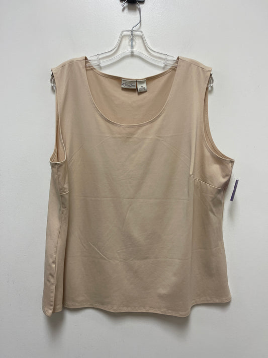 Top Sleeveless By Kim Rogers  Size: 3x