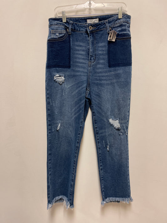 Jeans Straight By Indigo In Blue Denim, Size: 12