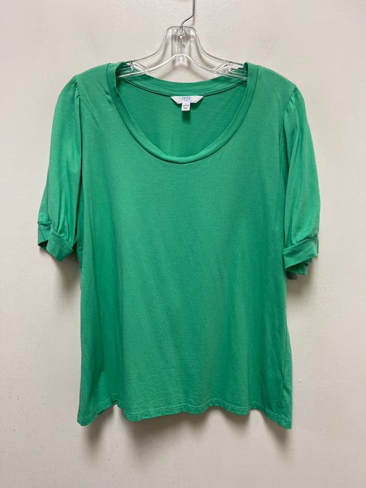 Green Top Short Sleeve Time And Tru, Size L