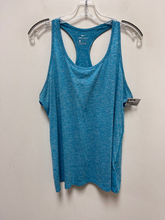 Blue Athletic Tank Top Nike Apparel, Size Xl