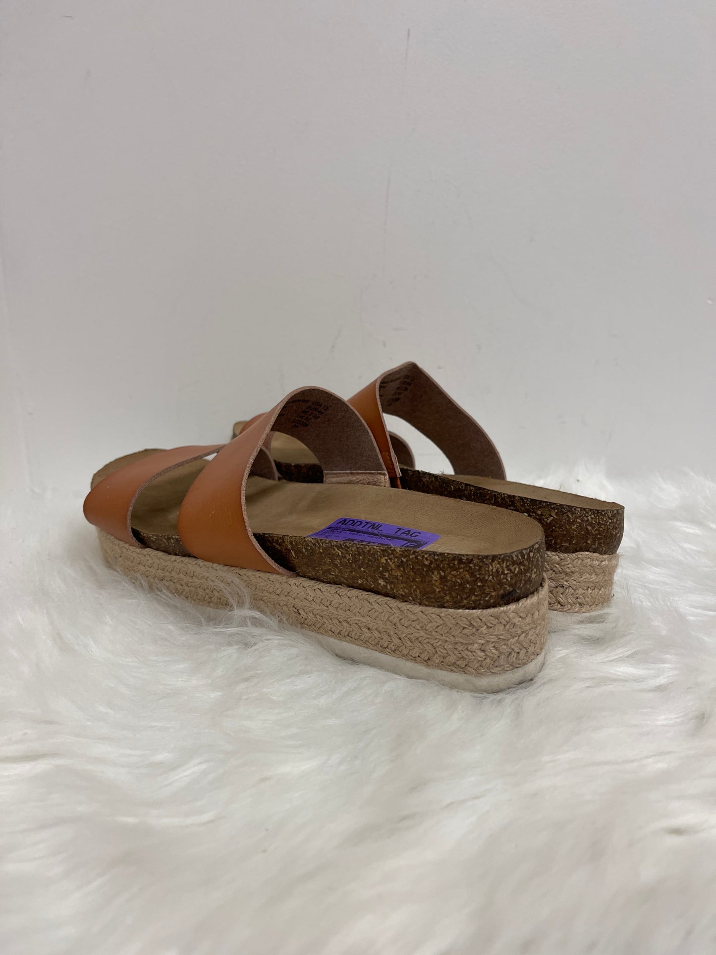 Bronze Sandals Heels Platform Brash, Size 12