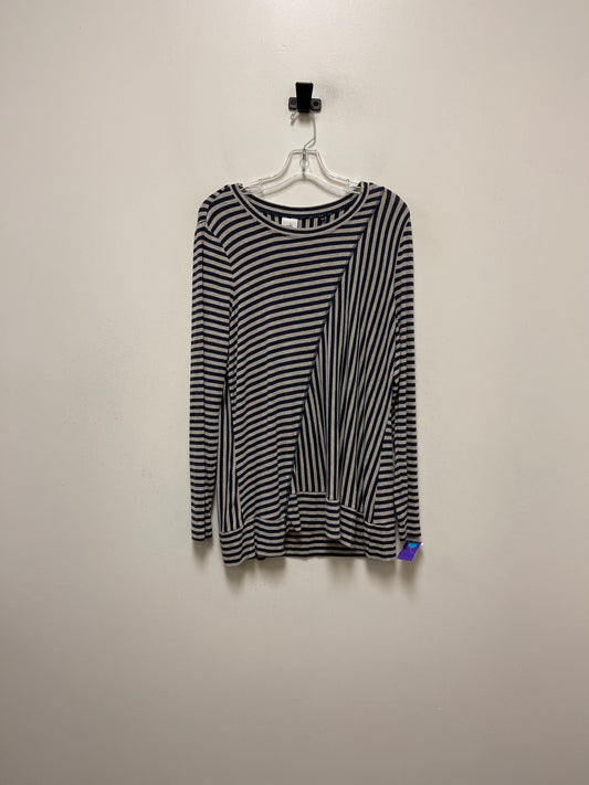 Navy Top Long Sleeve Cabi, Size L