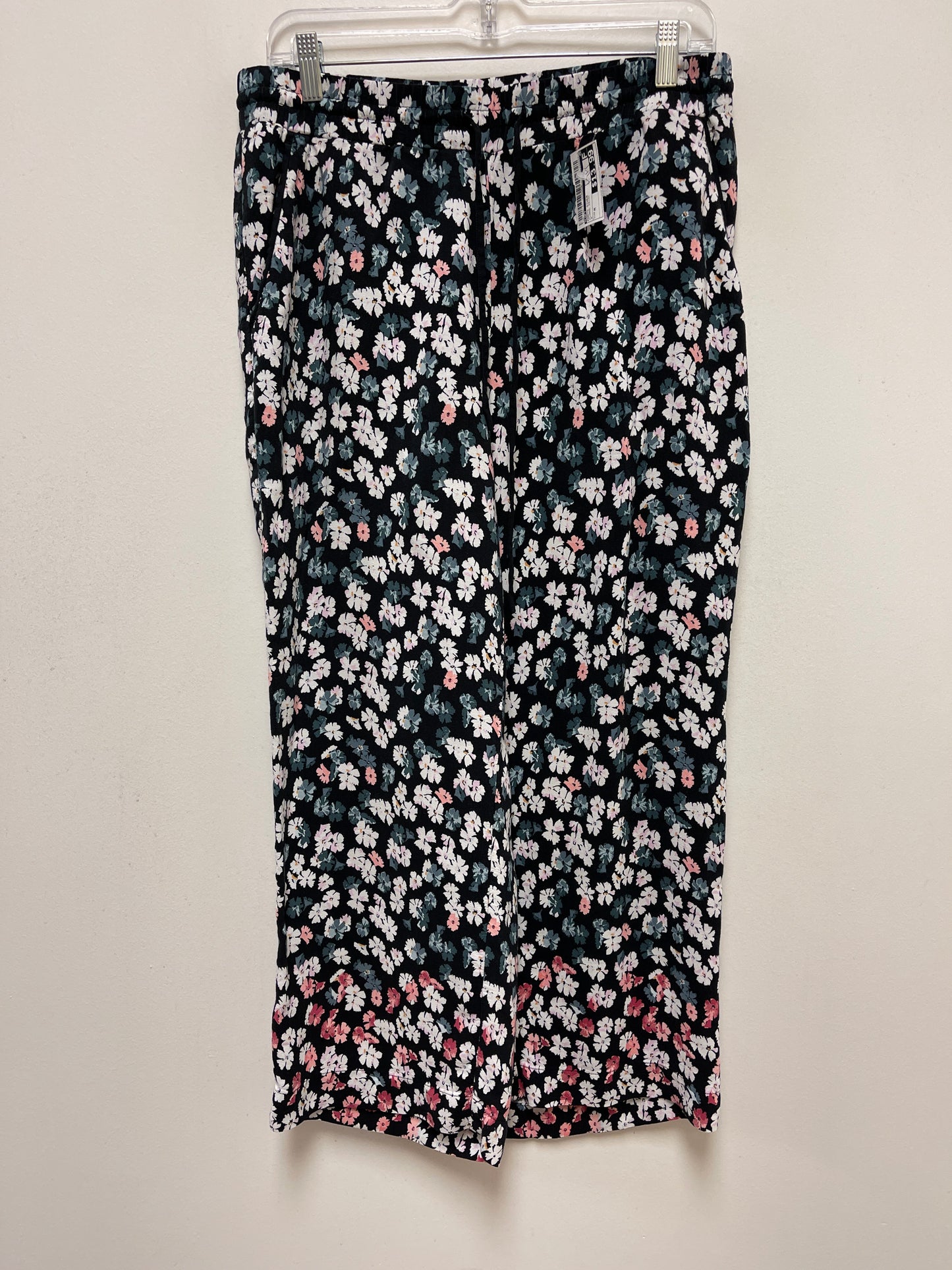 Floral Print Pants Other Loft, Size M