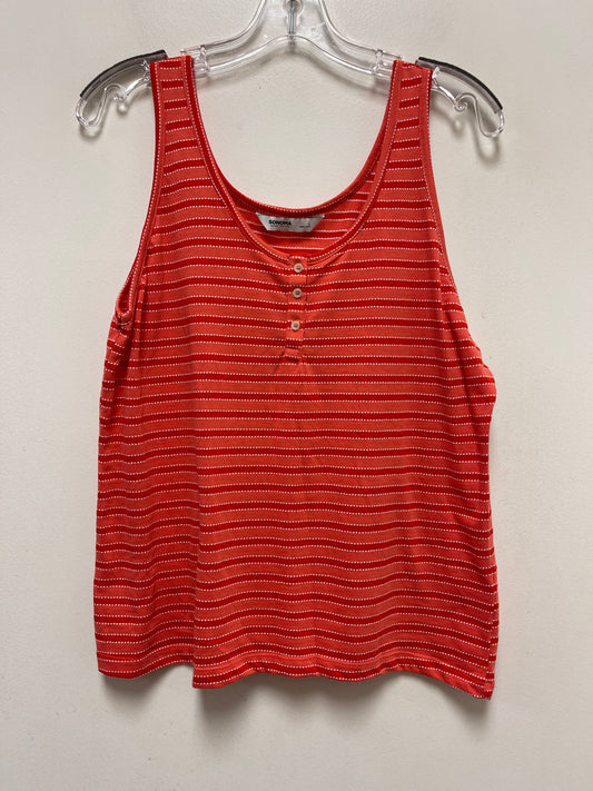 Orange Top Sleeveless Sonoma, Size L