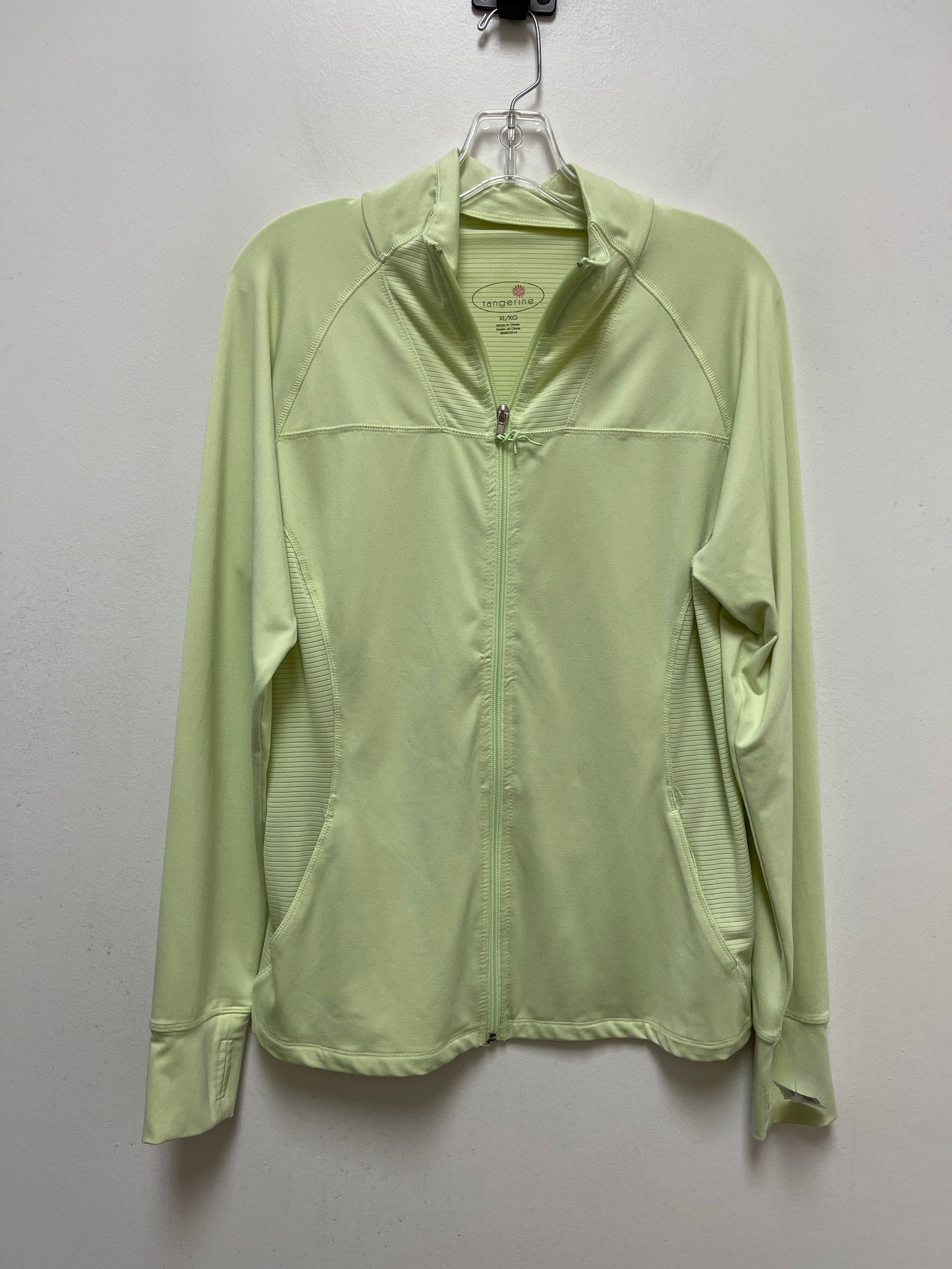 Green Athletic Jacket Tangerine, Size Xl