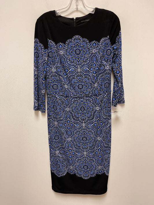 Blue Dress Casual Short White House Black Market, Size S