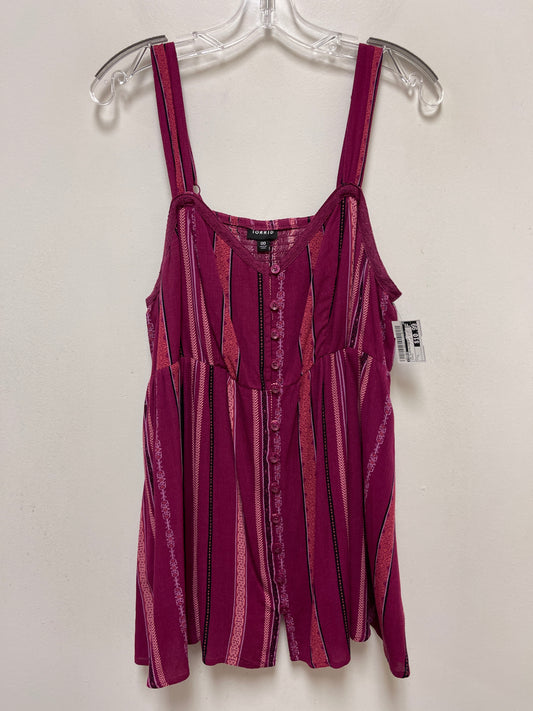 Purple Top Sleeveless Torrid, Size L