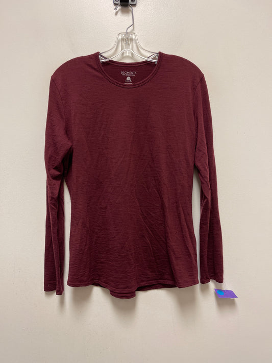 Red Top Long Sleeve Clothes Mentor, Size L