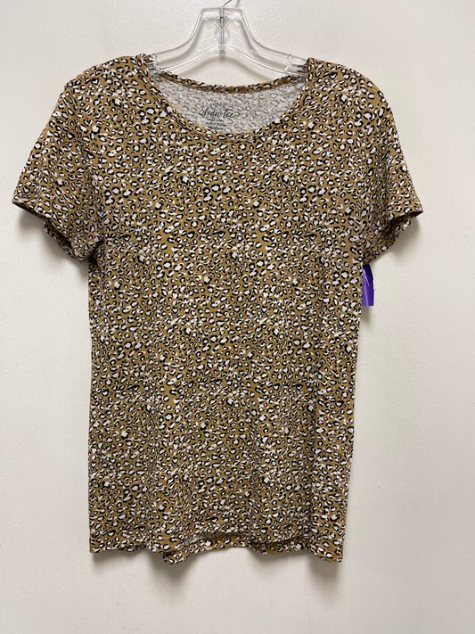 Animal Print Top Short Sleeve J. Crew, Size M