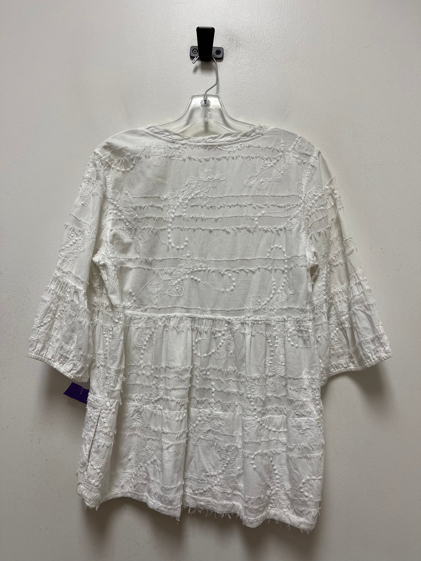 White Top Long Sleeve Tianello, Size S