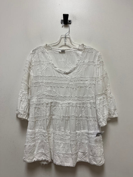 White Top Long Sleeve Tianello, Size S