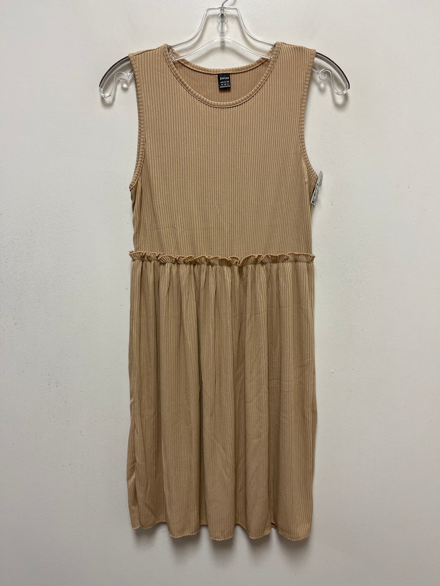 Tan Dress Casual Short Clothes Mentor, Size M