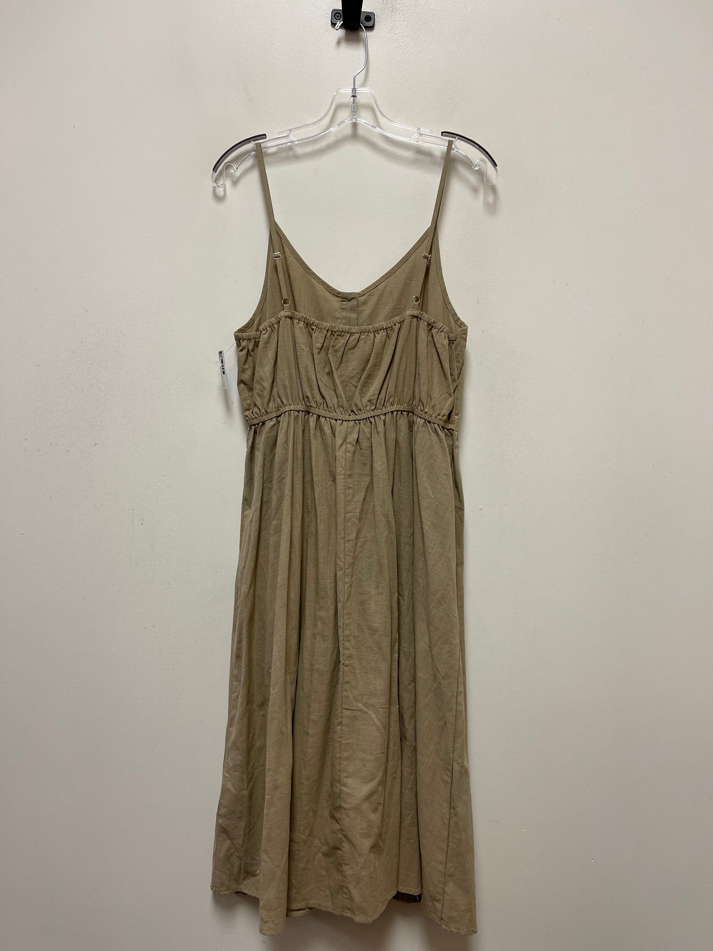 Tan Dress Casual Maxi Shein, Size L