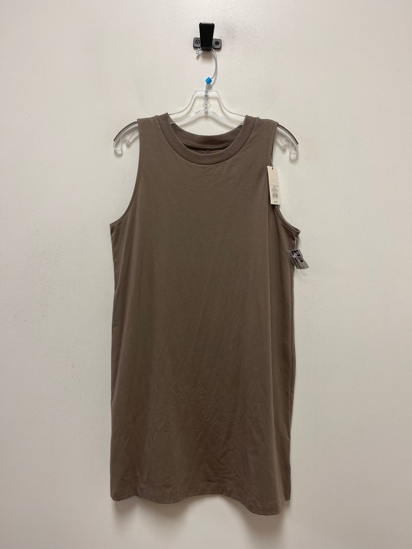 Tan Dress Casual Midi A New Day, Size L