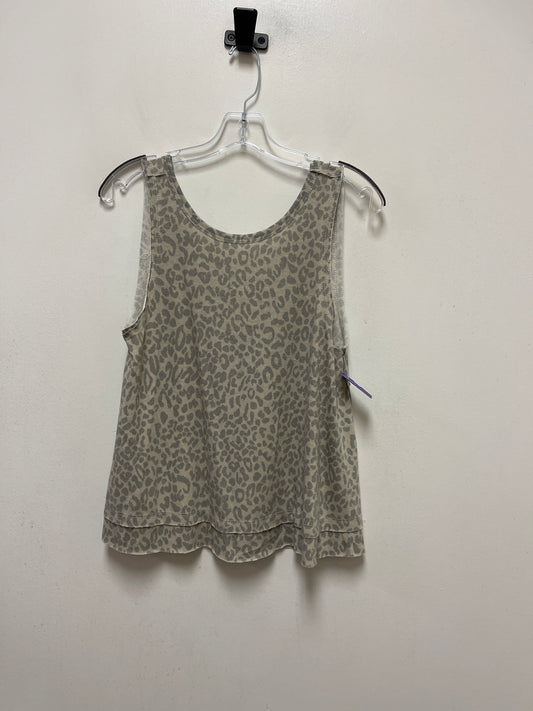 Animal Print Top Sleeveless By Together, Size S