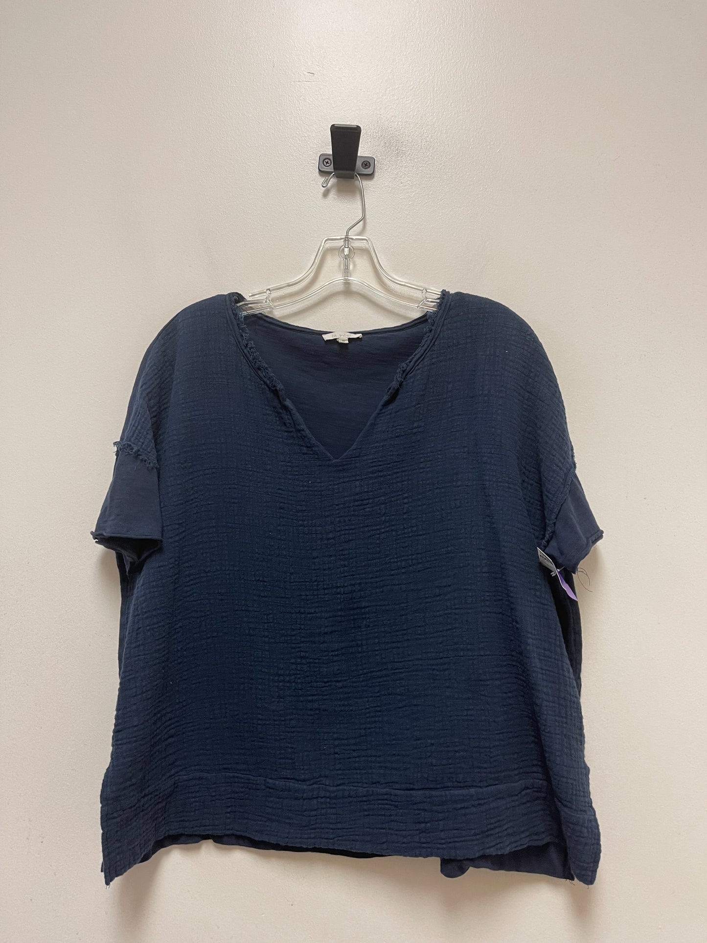 Navy Top Short Sleeve La Miel, Size Xxxl