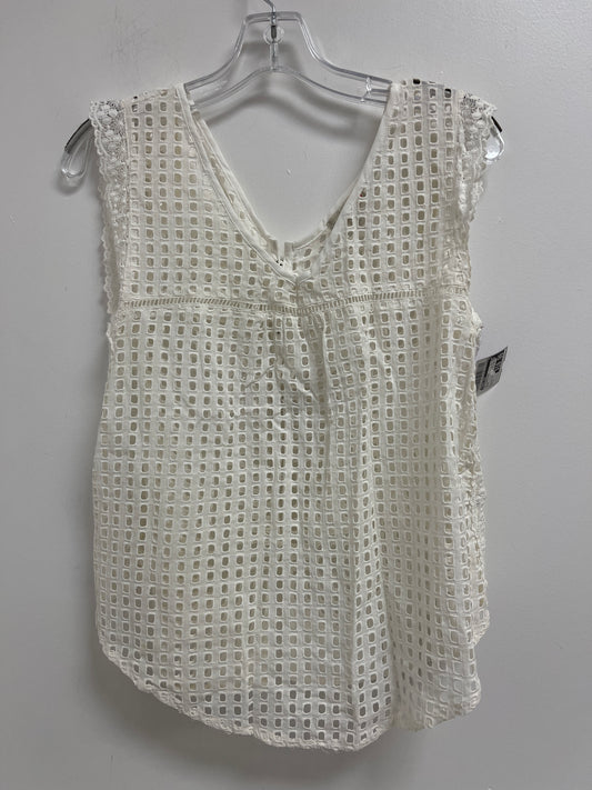 Cream Top Sleeveless Gianni Bini, Size S