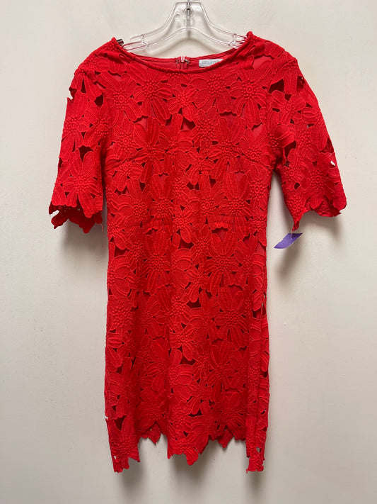 Red Dress Casual Short Clothes Mentor, Size S