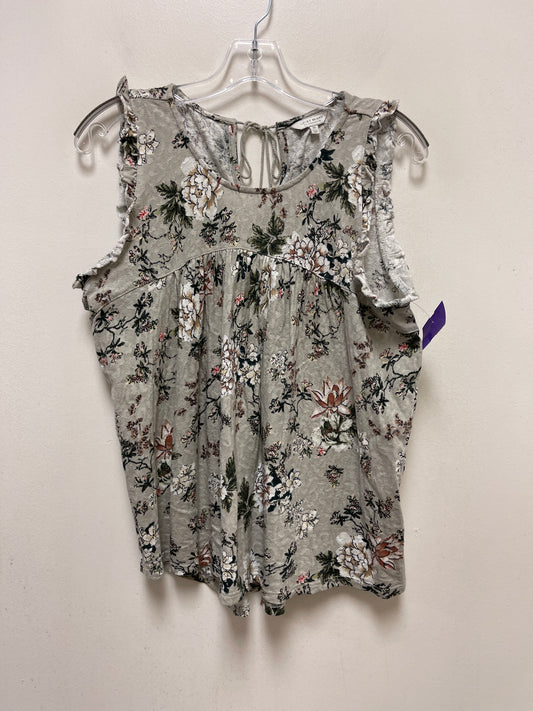 Grey Top Sleeveless Lucky Brand, Size M