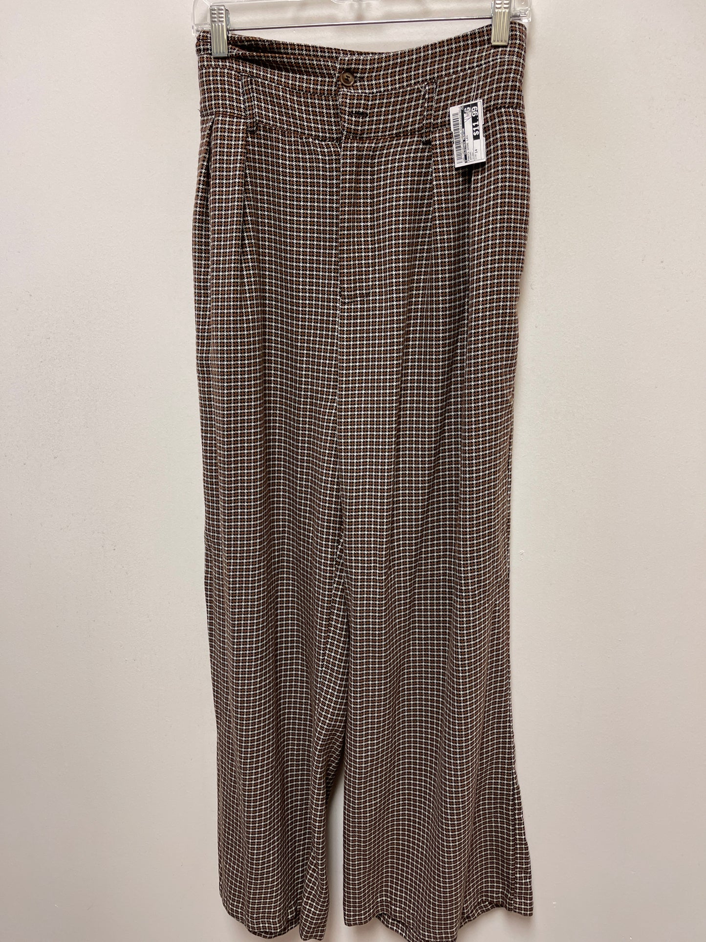 Brown Pants Wide Leg Clothes Mentor, Size 14