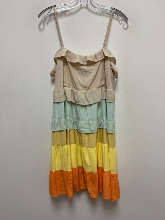 Multi-colored Dress Casual Short Bibi, Size L