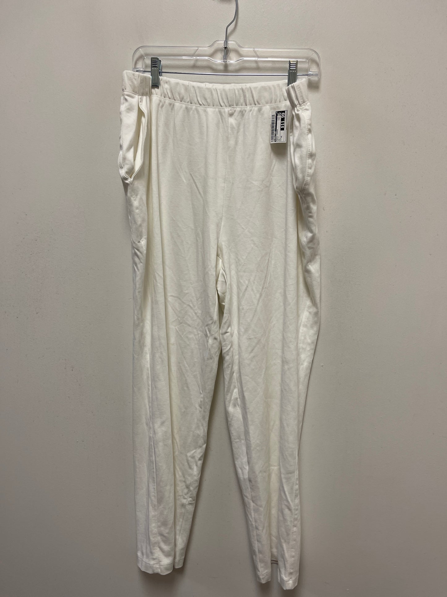 White Pants Lounge Lands End, Size Xl