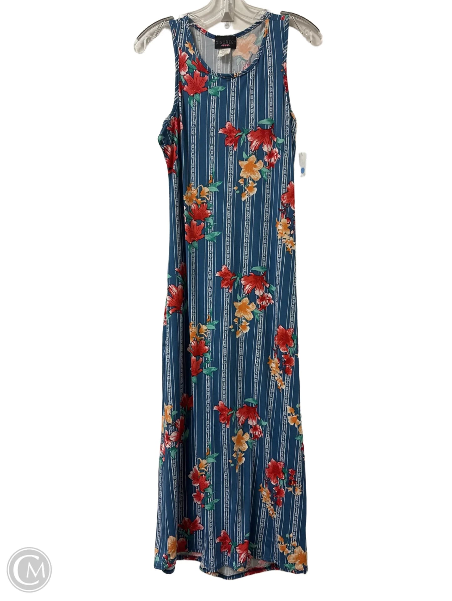 Dress Casual Maxi By Discreet Wear In Blue, Size: L