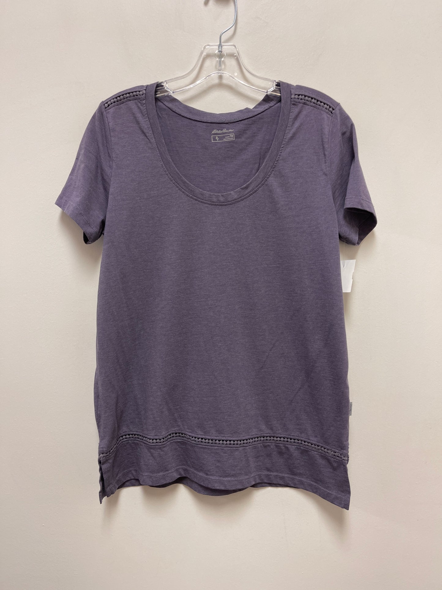 Purple Top Short Sleeve Eddie Bauer, Size M