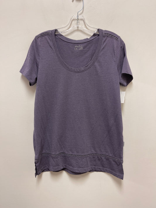 Purple Top Short Sleeve Eddie Bauer, Size M