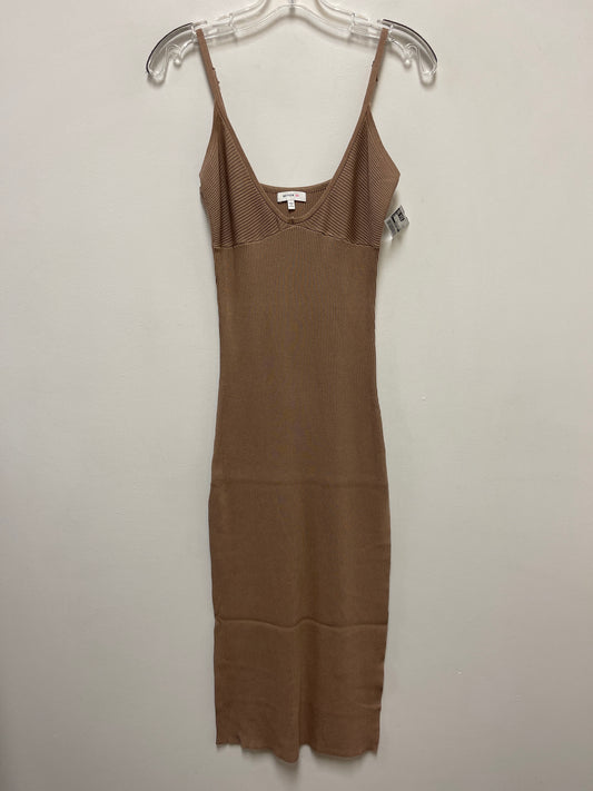 Tan Dress Casual Maxi Clothes Mentor, Size L