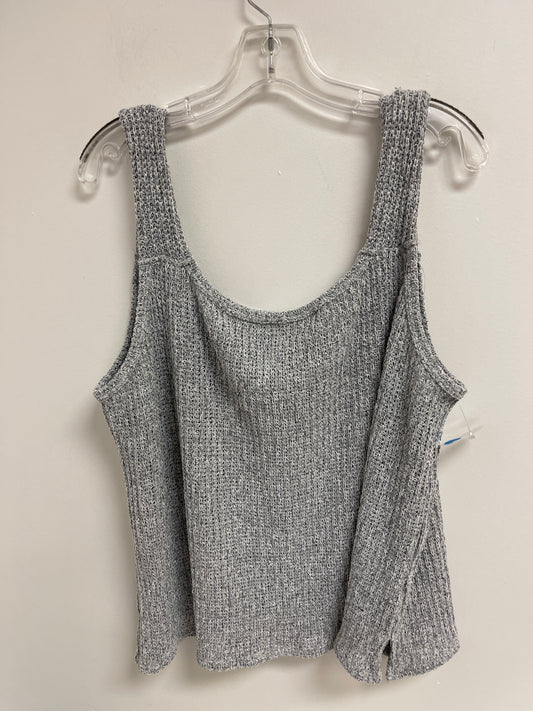 Grey Top Sleeveless Clothes Mentor, Size 2x