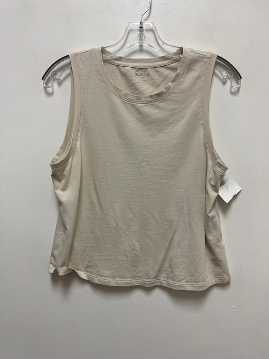 Cream Top Sleeveless Old Navy, Size L