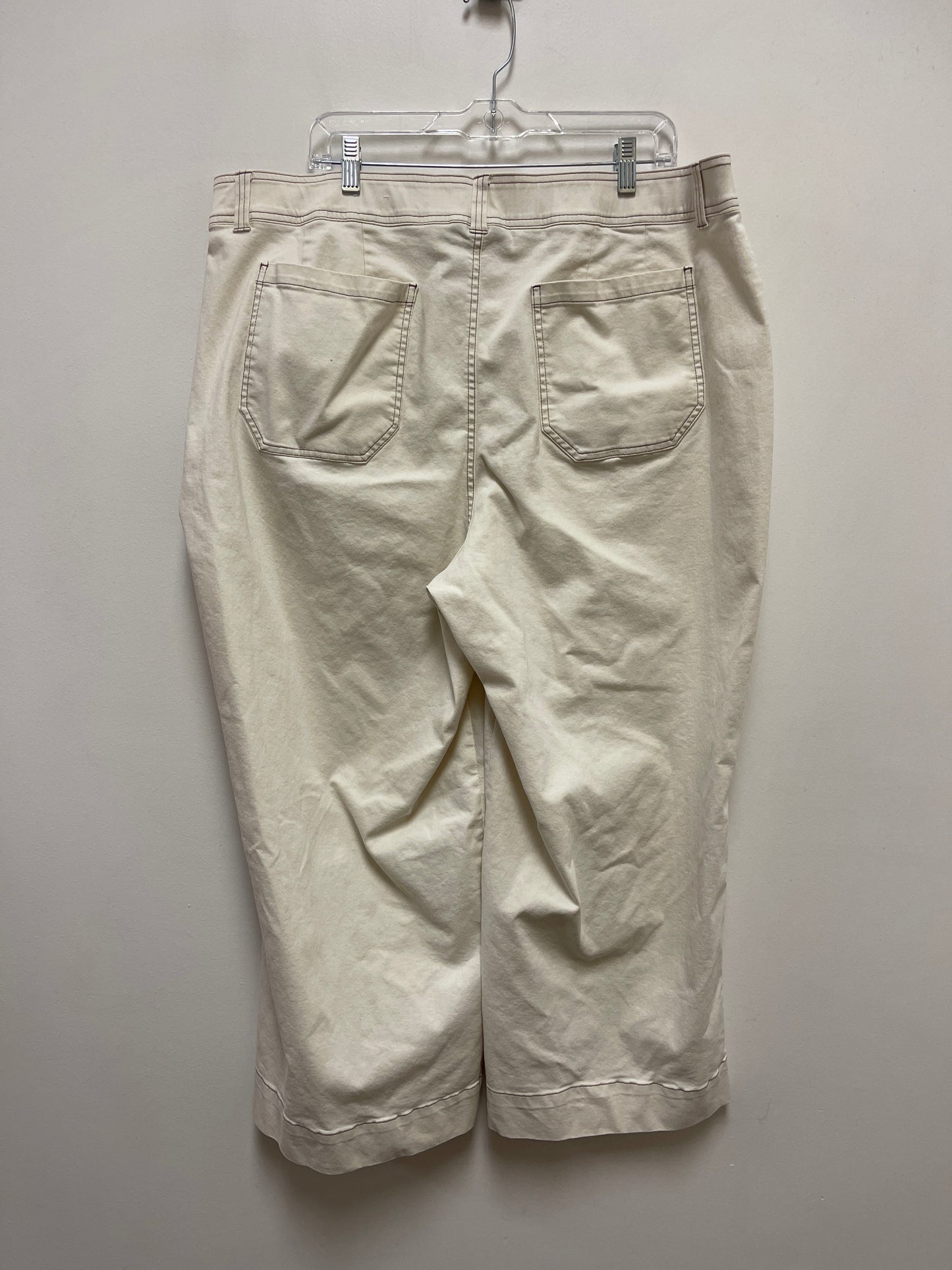 Pants Wide Leg By Lane Bryant In Cream, Size: 20