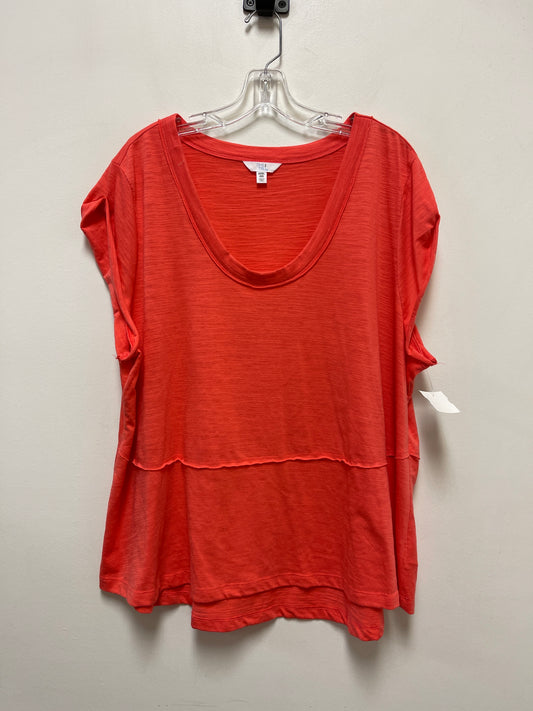 Coral Top Short Sleeve Time And Tru, Size 3x