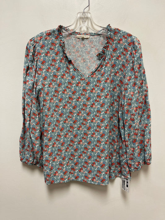 Top Long Sleeve By Copper Key In Floral Print, Size: Xl