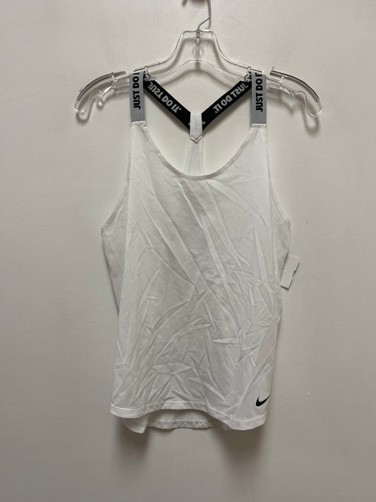 White Athletic Tank Top Nike Apparel, Size S