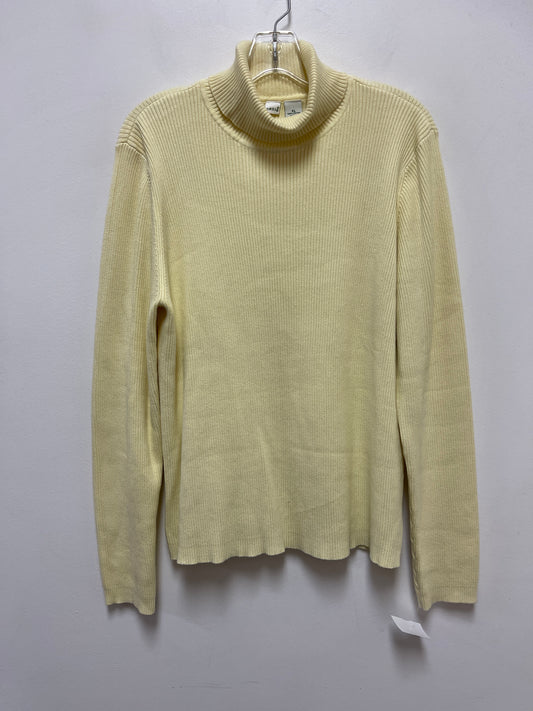 Sweater By Orvis In Yellow, Size: Xl