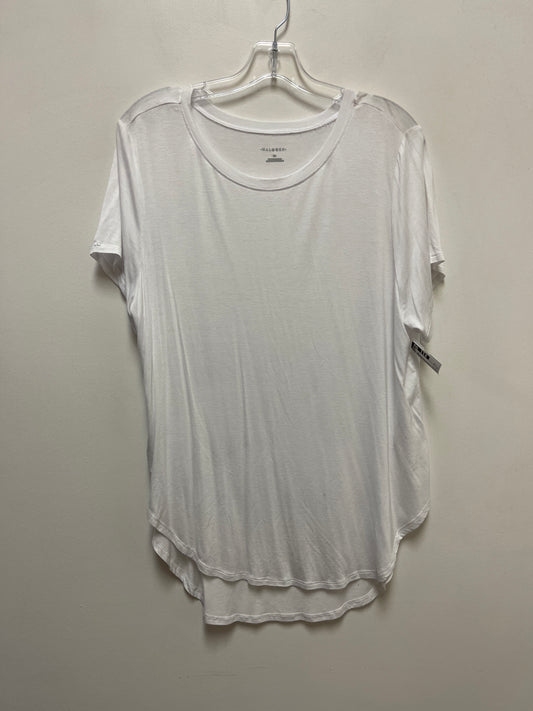 Top Short Sleeve By Halogen In White, Size: Xl