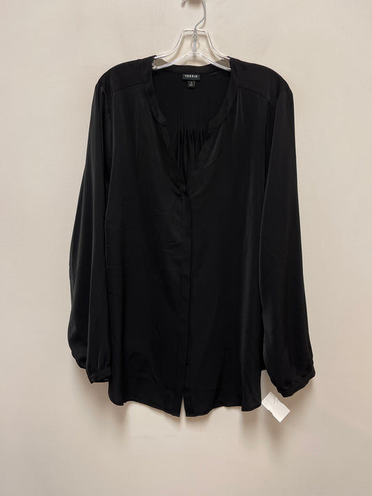 Blouse Long Sleeve By Torrid In Black, Size: 3x