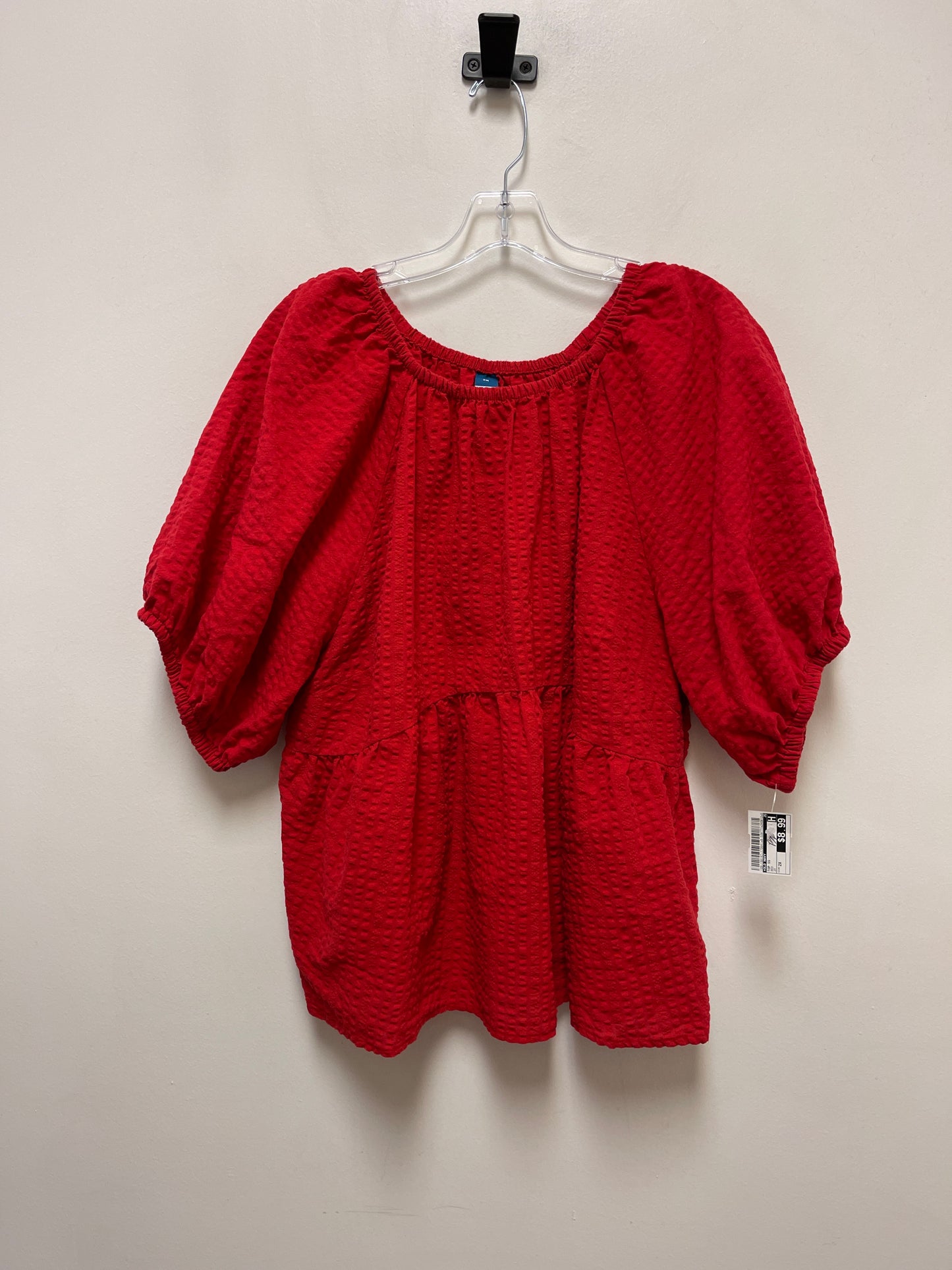 Top Short Sleeve By Old Navy In Red, Size: 2x