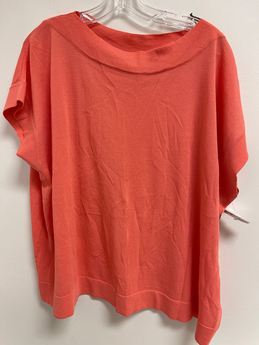 Top Short Sleeve By Entro In Orange, Size: L